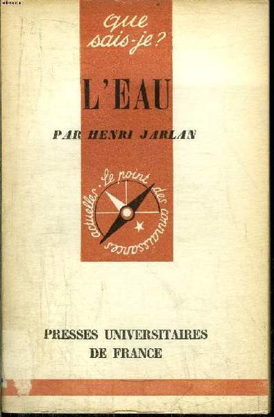 Que sais-je? N° 266 L'eau