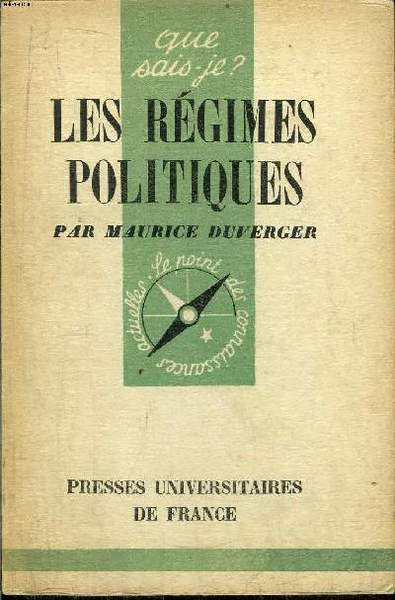 Que sais-je? N° 289 Les régimes politiques