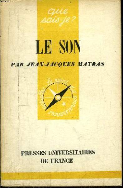 Que sais-je? N° 293 Le son