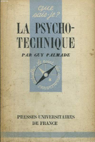Que sais-je? N° 302 La psycho-technique
