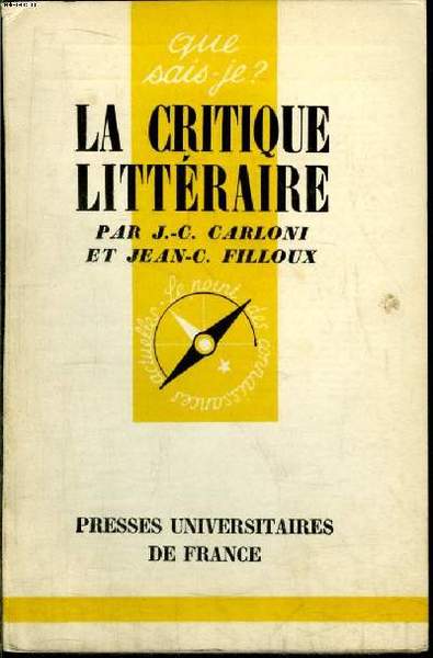Que sais-je? N° 664 La critique littéraire
