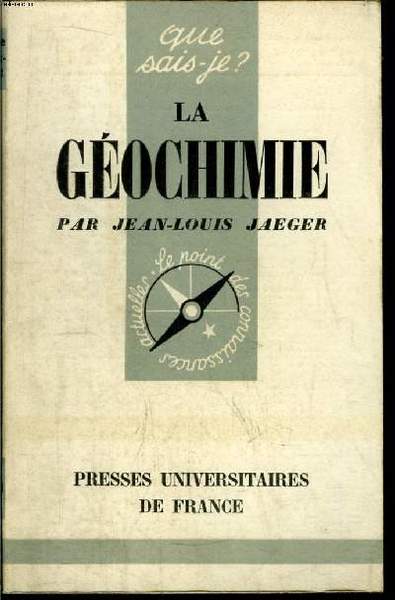 Que sais-je? N° 759 La géochimie