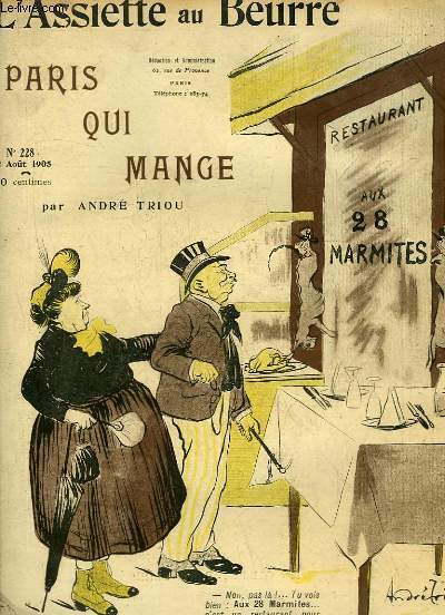 L'Assiette au Beurre N°228. "Paris qui mange".