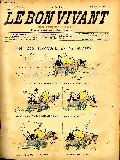 Le bon vivant n°305 - Un bon travaille