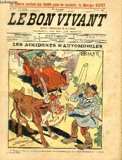 Le bon vivant n°404 Les accidents d'automobiles