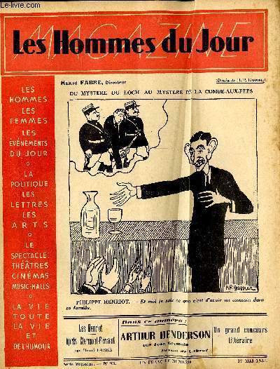 LES HOMMES DU JOUR, Première série magazine N°93. ARTHUR HENDERSON …