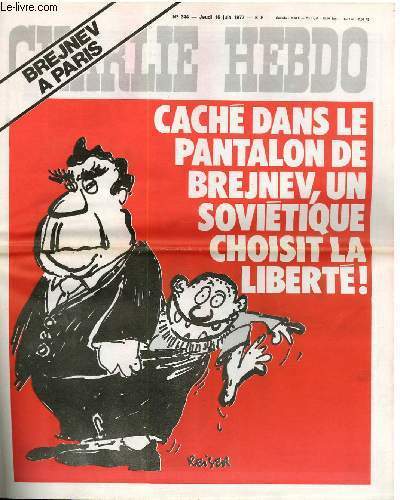 CHARLIE HEBDO N°344 - BREJNEV A PARIS - CACHE DANS …
