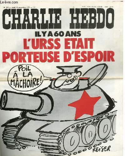 CHARLIE HEBDO N°365 - IL Y A 60 ANS L'URSS …