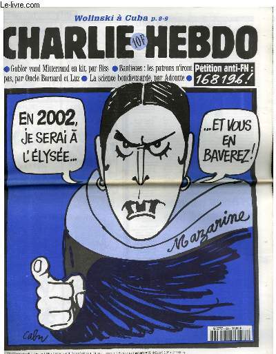 CHARLIE HEBDO N°188 - "EN 2002 JE SERAI A L'ELYSEE …