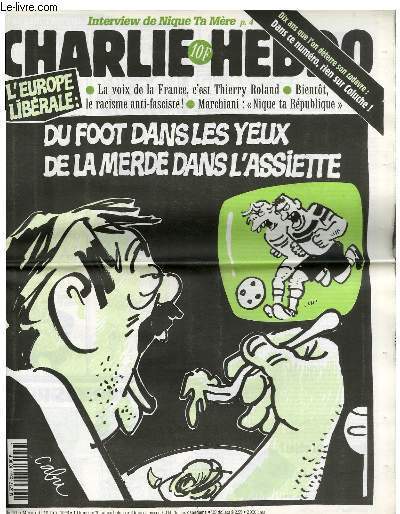 CHARLIE HEBDO N°209 - DU FOOT DANS LES YEUX, DE …