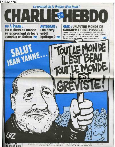 CHARLIE HEBDO N°571 - SALUT JEAN YANNE . TOUT LE …