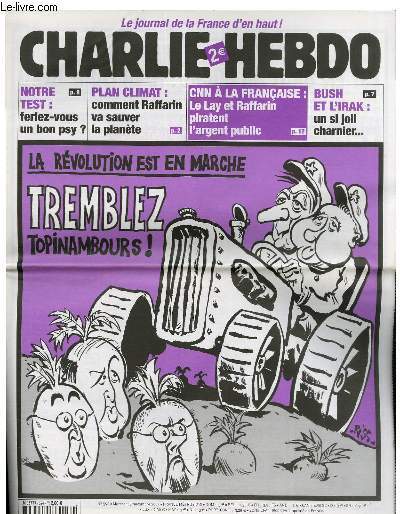 CHARLIE HEBDO N°594 - LA REVOLUTION EST EN MARCHE, TREMBLEZ …