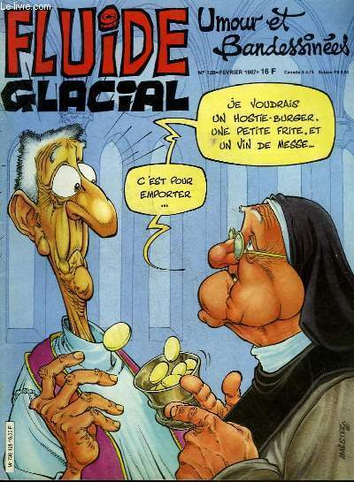 FLUIDE GLACIAL MAGAZINE UMOUR ET BANDESSINES N°128