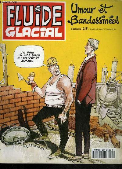 FLUIDE GLACIAL MAGAZINE UMOUR ET BANDESSINES N°203