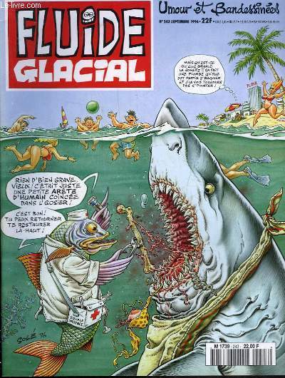 FLUIDE GLACIAL MAGAZINE UMOUR ET BANDESSINES N°243