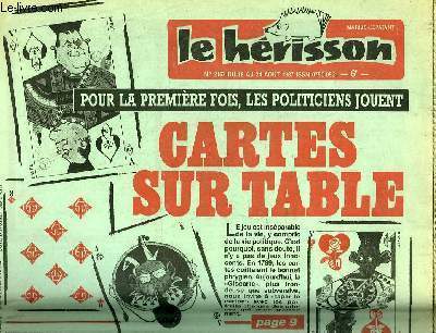 MARIUS L'EPATANT HERISSON N°2157 - CARTES SUR TABLES