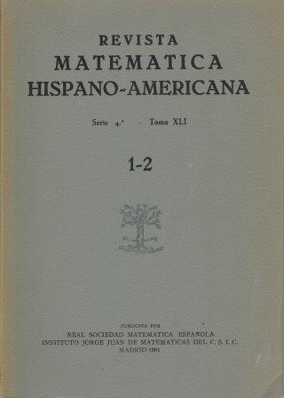 REVISTA MATEMATICA HISPANO-AMERICANA 3 TOMOS