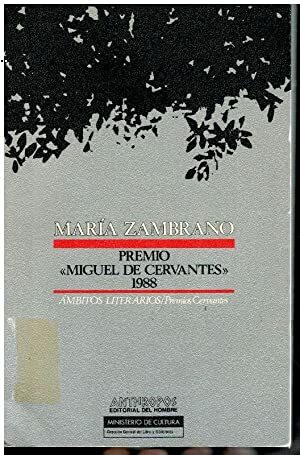 MARÍA ZAMBRANO. PREMIO MIGUEL DE CERVANTES 1988