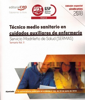 TECNICO MEDIO SANITARIO EN CUIDADOS AUXILIARES DE ENFERMERIA. TEMARIO VOL …