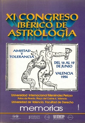 XI CONGRESO IBERICO DE ASTROLOGIA. MEMORIAS