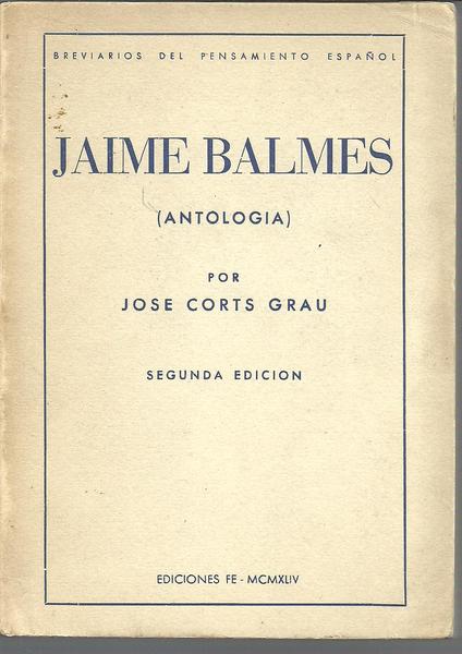 JAIME BALMES (ANTOLOGIA)