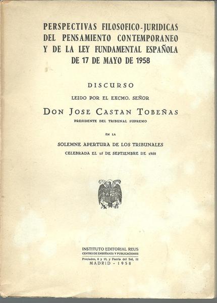 PERSPECTIVAS FILOSOFICO JURIDICAS DEL PENSAMIENTO CONTEMPORANEO