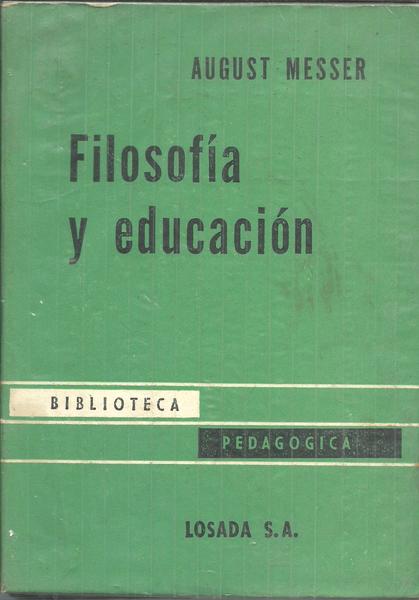 FILOSOFIA Y EDUCACION