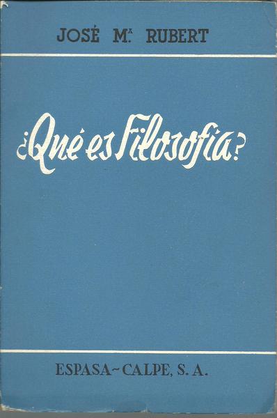 ¿QUE ES FILOSOFIA?