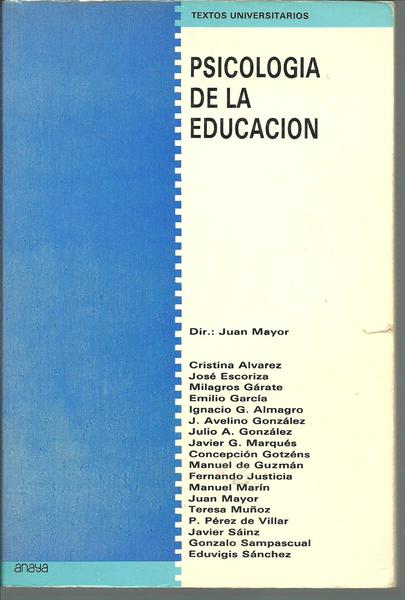 PSICOLOGIA DE LA EDUCACION. TEXTOS UNIVERSITARIOS