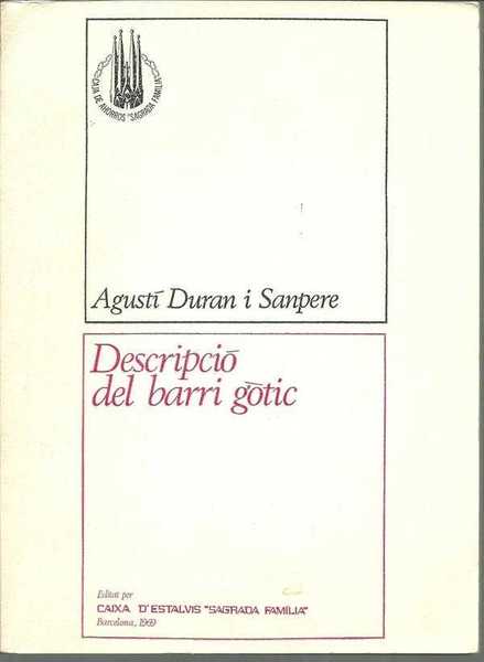 DESCRIPCION DEL BARRIO GOTICO