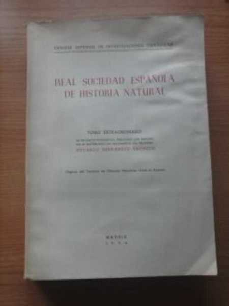 REAL SOCIEDAD ESPAÑOLA DE HISTORIA NATURAL