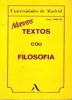 NUEVOS TEXTOS COU FILOSOFIA