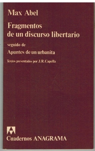 FRAGMENTOS DE UN DISCURSO LITERARIO