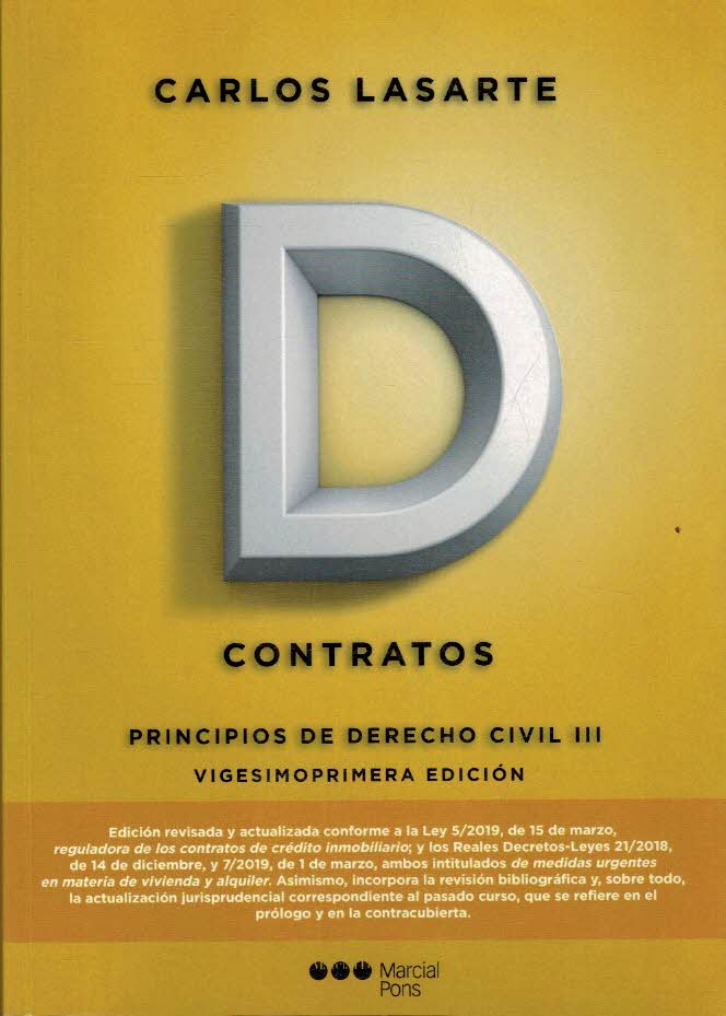 CONTRATOS. PRINCIPIOS DE DERECHO CIVIL III