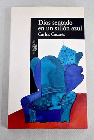DIOS SENTADO EN UN SILLON AZUL