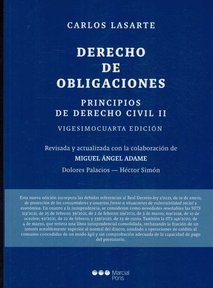 PRINCIPIOS DE DERECHO CIVIL TOMO II DERECHO DE OBLIGACIONES