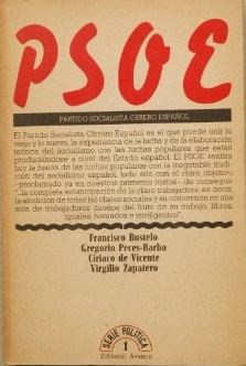 PSOE. PARTIDO SOCIALISTA OBRERO ESPAÑOL
