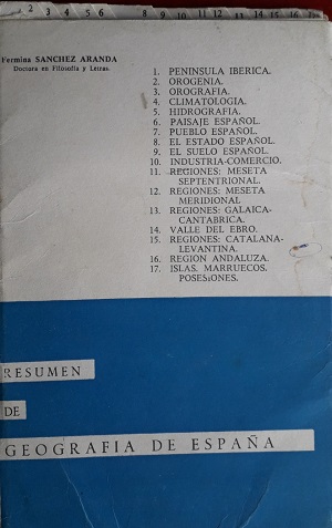 RESUMEN DE GEOGRAFIA DE ESPAÑA