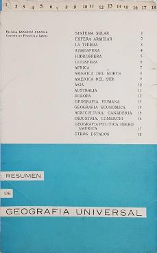 RESUMEN DE GEOGRAFIA UNIVERSAL