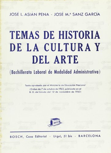 TEMAS DE HISTORIA DE LA CULTURA Y DEL ARTE