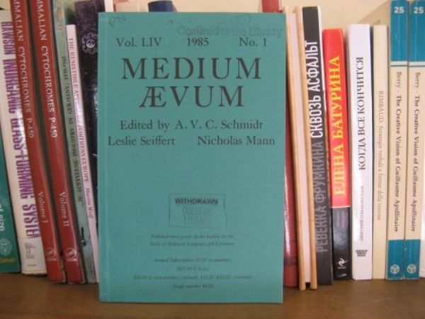 Medium Aevum; Vol. LIV, 1985, No. 1