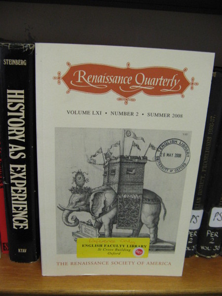 Renaissance Quarterly: Vol. LXI, Number 2, Summer 2008