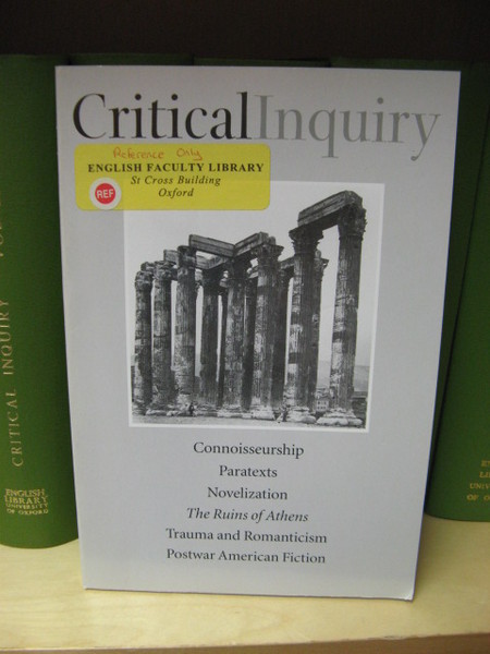 Critical Inquiry: Vol. 32, No. 1, Autumn 2005, Pages 1 …