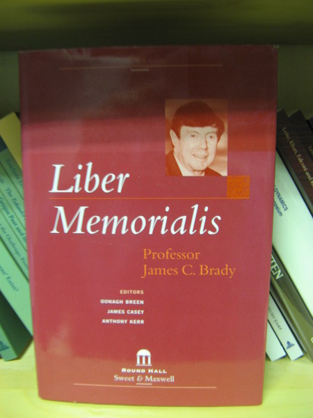 Liber Memorialis: Professor James C. Brady