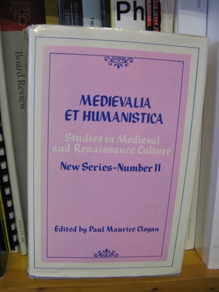 Medievalia et Humanistica: Studies in Medieval & Renaissance Culture: New …