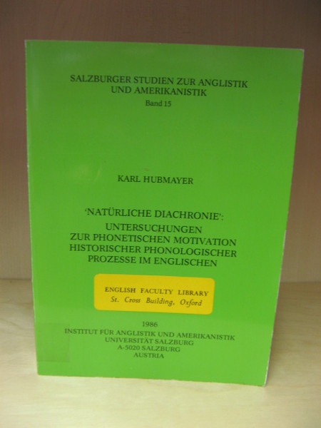 'Naturliche Diachronie': Untersuchungen Zur Phonetischen Motivation Historischer Phonologischer Prozesse Im …