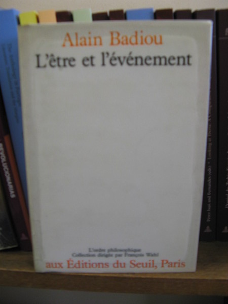 L'Etre Et L'evenement