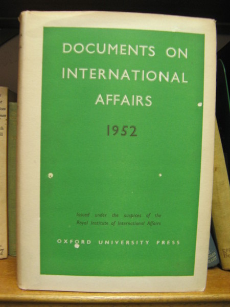 Documents on International Affairs 1952