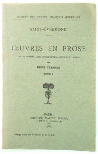 Oeuvres En Prose: Tome I (SociEtE des textes FranCais modernes)