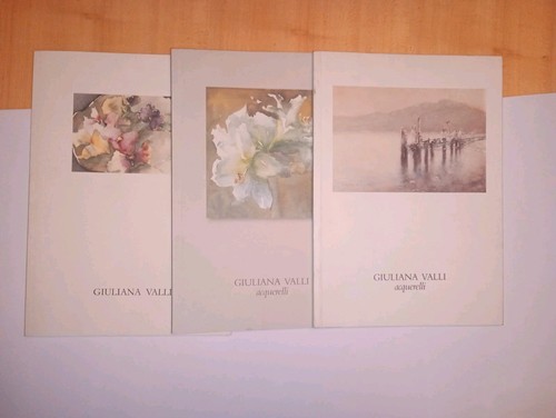 3 cataloghi di mostre acquarelli